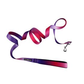 American River Ombre Leash - Raspberry Sundae (Option: 5/8 inch wide
 x 4 feet long)