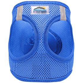 American River Choke-Free Mesh Dog Harness – Cobalt Blue Solid Ultra (Option: XX-Small)
