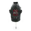 Biker Dawg Faux Leather Motorcycle Dog Jacket with Matching Leash - Black