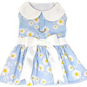 Blue Daisy Dog Dress (Option: X-Small)