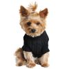Dog Cable Knit 100% Cotton Sweater - Jet Black