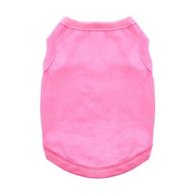 100% Cotton Dog Tanks - Carnation Pink (Option: Large)