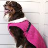 Alpine - Tuf Terrain Coat - Wild Raspberry - Made with tough Duck Outer Fabric, Fleece Lining and Sherpa Lined Collar.
