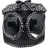 American River Choke-Free Mesh Dog Harness – Black & White Polka Dot