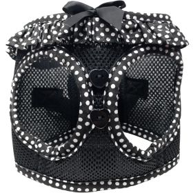 American River Choke-Free Mesh Dog Harness – Black & White Polka Dot (Option: XX-Small)