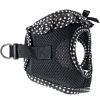 American River Choke-Free Mesh Dog Harness – Black & White Polka Dot
