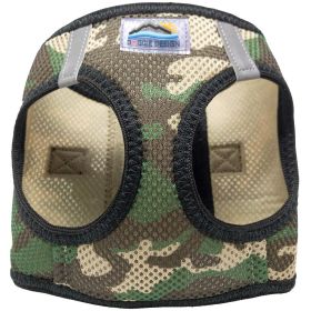 American River Choke-Free Mesh Dog Harness – Green Camouflage (Option: 2X/3X-Large)