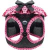 American River Choke-Free Mesh Dog Harness – Hot Pink & Black Polka Dot