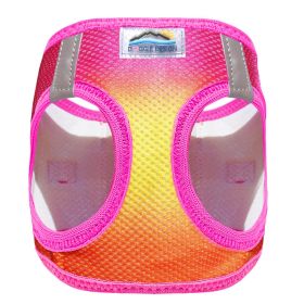 American River Choke-Free Mesh Dog Harness – Raspberry Pink & Orange Ombre (Option: X-Large)