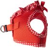 American River Choke-Free Mesh Dog Harness – Red Polka Dot