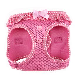American River Choke Free Dog Harness Polka Dot Collection - Pink Polka Dot (Option: XX-Small)