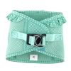 American River Choke-Free Mesh Dog Harness – Teal Polka Dot