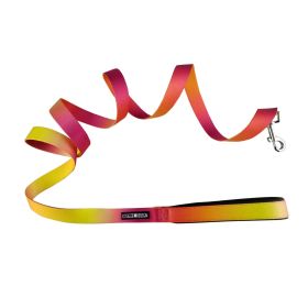 American River Ombre Leash - Raspberry Pink and Orange (Option: 5/8 inch wide 
x 4 feet long)
