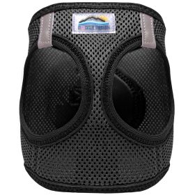 American River Choke-Free Mesh Dog Harness – Black Solid Ultra (Option: X-Large)