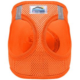American River Choke-Free Mesh Dog Harness – Hunter Orange Solid Ultra (Option: 2X-Large)