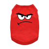 NEW - Angry Face Dog Shirt - Flame Scarlet Red