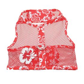 Cool Mesh Harness Hawaiian Hibiscus - Red (Option: Small)