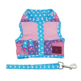 Cool Mesh Dog Harness Under the Sea Collection - Pink and Blue Flip Flop (Option: X-Small)