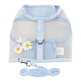 Blue Daisy Cool Mesh Netted Harness (Option: X-Small)