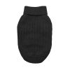 Dog Cable Knit 100% Cotton Sweater - Jet Black