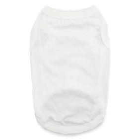 100% Cotton Dog Tanks - White (Option: 2X-Large)