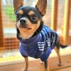 Highline Step-In Fleece Dog Coat – Blue Plaid | Sizes for 3 to 150 lbs