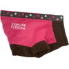 Highline Step-In Fleece Dog Coat - Warm Winter Pullover Sweater Jacket - Pink & Brown Polka Dot