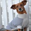 Highline Step-In Fleece Dog Coat – Two-Tone Gray (Sizes for 3 to 150 lbs)