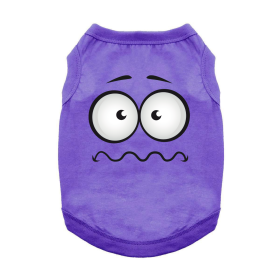 NEW - Nervous Face Dog Shirt - Ultra Violet (Option: Large)