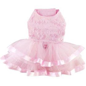 Pink Lace and Ruffles Dress (Option: Medium)