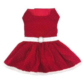 Red Velvet Sparkle Dress (Option: Medium)
