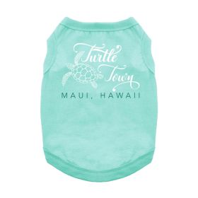 NEW - Turtle Town Maui, HI Dog Shirt - Teal (Option: X-Large)
