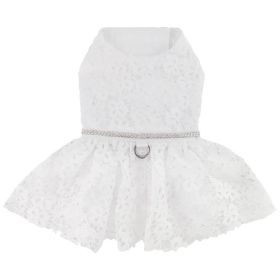 White Lace Wedding Dress (Option: X-Large)