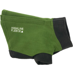 Highline Step-In Fleece Dog Coat – Two-Tone Green (Sizes for 3 to 150 lbs) (Option: Size 14LC)