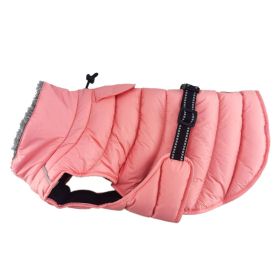 Alpine Extreme Cold Dog Puffer Coat - Waterproof Winter Jacket (Peach) (Option: Large)