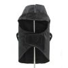 Biker Dawg Faux Leather Motorcycle Dog Jacket with Matching Leash - Black