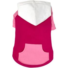 Color-Block Flex Fit Hoodie - Pink on Pink (Option: Small)
