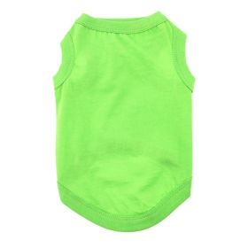 100% Cotton Dog Tanks - Green Flash (Option: Small)