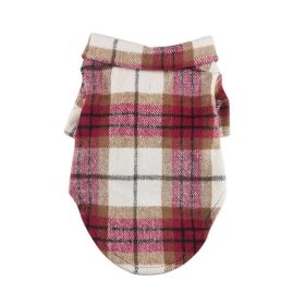 Flannel Dog Shirt - Red and White Plaid (Option: X-Small)