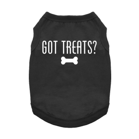 NEW - Got Treats Dog Shirt - Black (Option: Small)