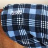 Highline Step-In Fleece Dog Coat – Blue Plaid | Sizes for 3 to 150 lbs