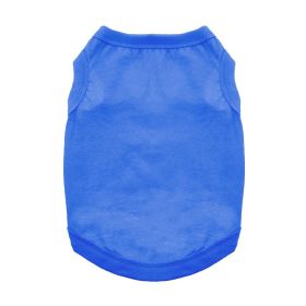 100% Cotton Dog Tanks - Nautical Blue (Option: Medium)