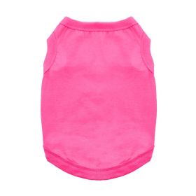 100% Cotton Dog Tanks - Rasberry Sorbet (Option: Medium)