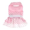 Polka Dot and Lace Dog Dress Set - Pink