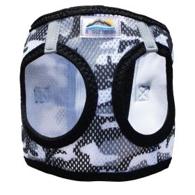 American River Choke-Free Mesh Dog Harness – Gray Camouflage (Option: 2X-Large)