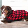 Highline Step-In Fleece Dog Coat – Red & Black Plaid | Sizes for 3 to 150 lbs