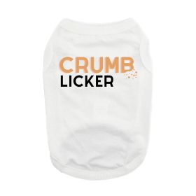 NEW - Crumb Licker Dog Shirt - White (Option: Small)