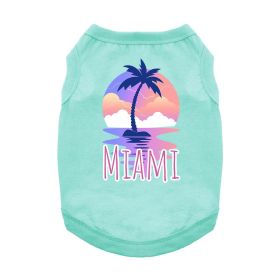 NEW - Miami Dog Shirt - Teal (Option: Small)