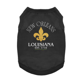 NEW - New Orleans LA Dog Shirt - Jet Black (Option: X-Small)