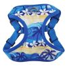Wrap and Snap Hareness - Catching Waves Print and Mesh Choke Free Step in Harness